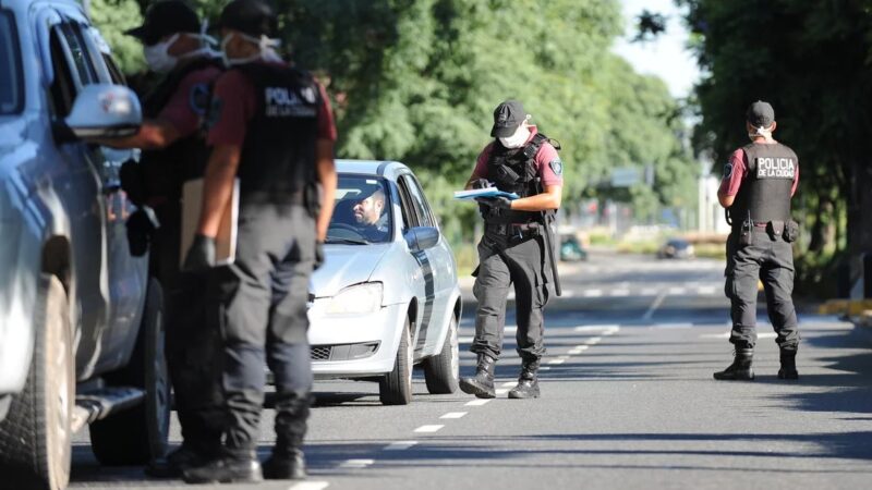 Controles policiales en el marco del aislamiento por el Coronavirus