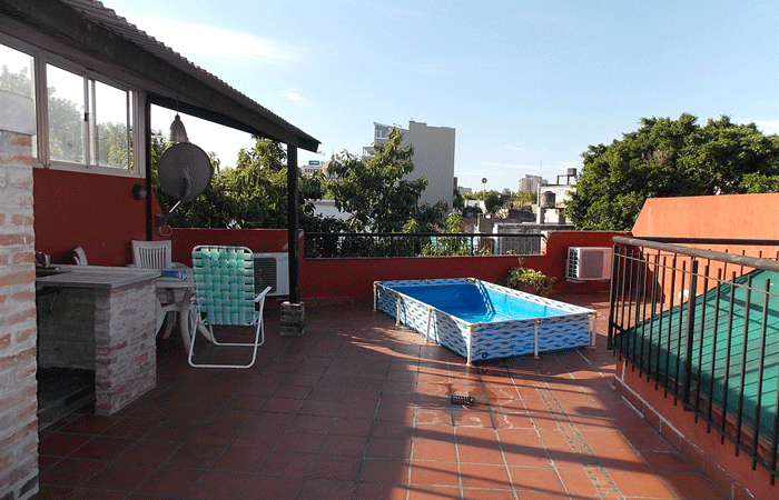 El patrón de la terraza